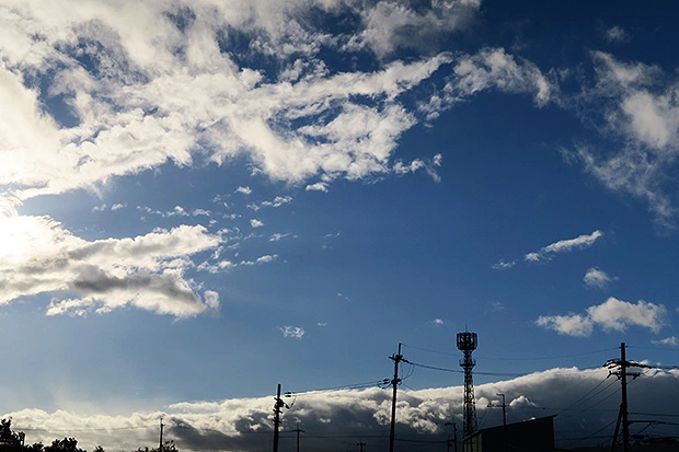 台風のあとの雲2