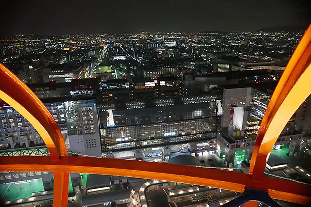 京都駅前の夜景