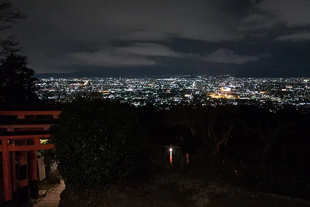 稲荷山からの夜景・南側