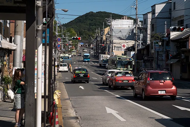 バス停から見た智積院
