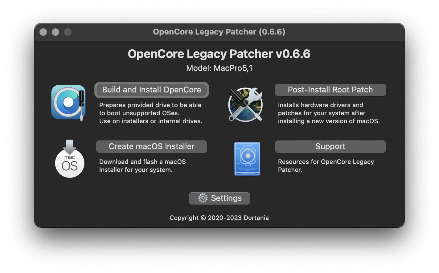 【きてます】OpenCore Legacy Patcher 0.6.6 / 0.6.7